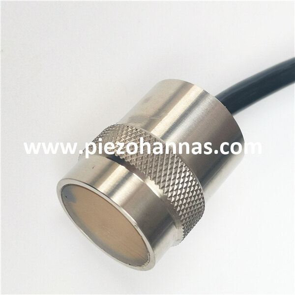 Titanium Alloy Housing 500KHz Ultrasonic Transducer Flow Measurement