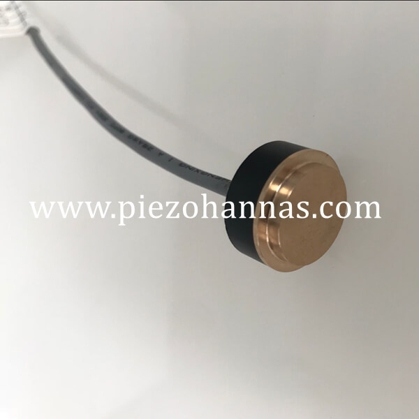 1MHz Brass Piezoelectric Element Ultrasound Transducer for Ultrasonic