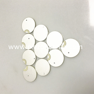 Keramik piezoelektrik disk keramik piezo bahan Pzt4 untuk aplikasi NDT