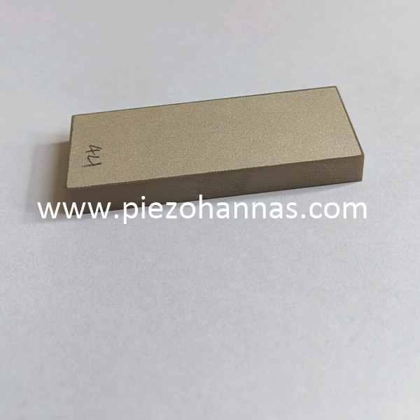जड़त्वीय सेंसर के लिए PZT5A सामग्री पीजोइलेक्ट्रिक सिरेमिक स्क्वायर