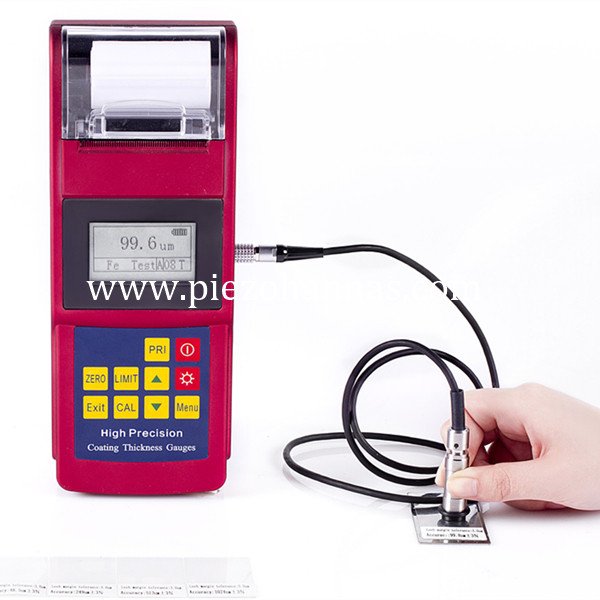 induction coating thickness measurement gauge with printer