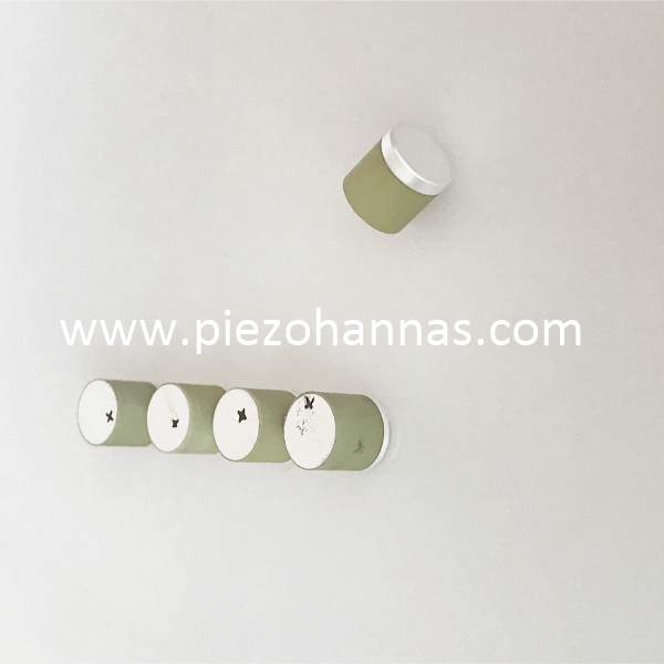 102khz Pzt4 Piezoceramic Cylinder Piezo Keramiske Krystaller