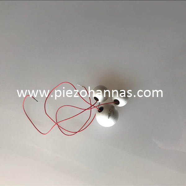 26Khz PZT5A PZT kuličkov&aacute; piezokeramick&aacute; koule pro hydrofon