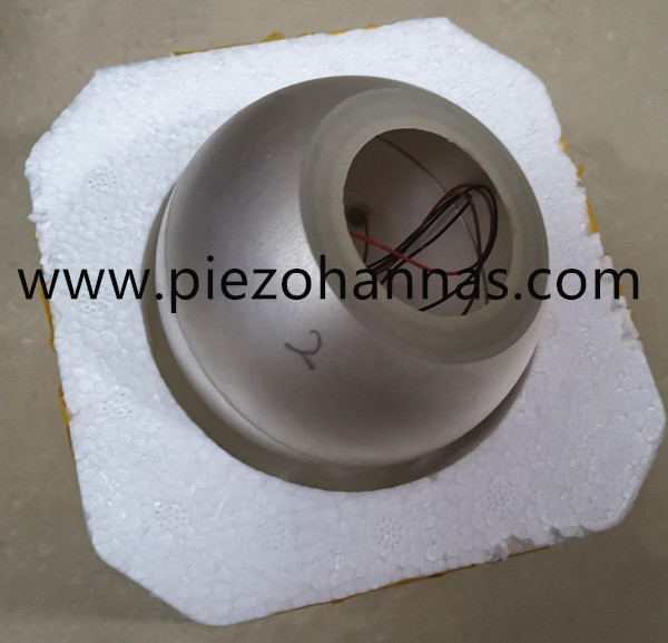 PZT5a Semisfere di materiale Emisferi cavi piezoelettrici per idrofono
