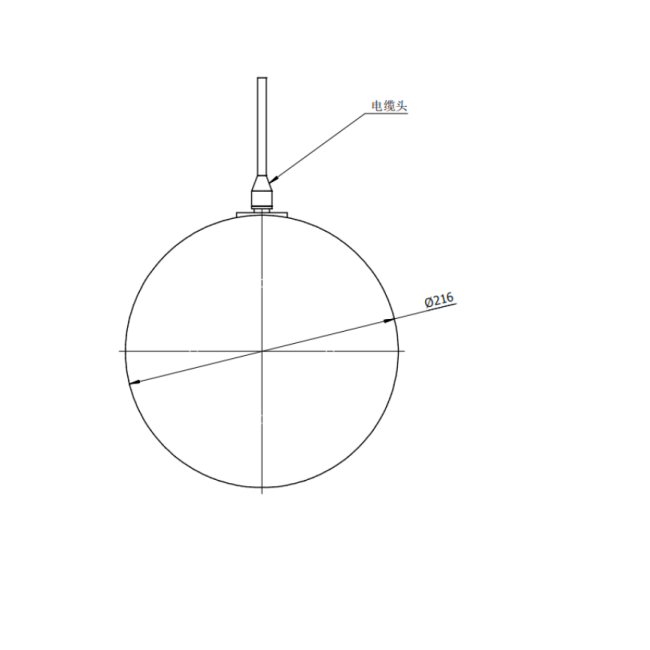 200 Hz ~ 600 Hz laagfrequente zendtransducer Onderwater akoestische transducer 
