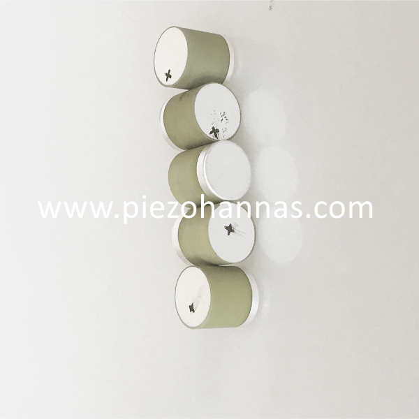 102khz Pzt4 Piezoceramic Cylinder Piezo Ceramic Crystals