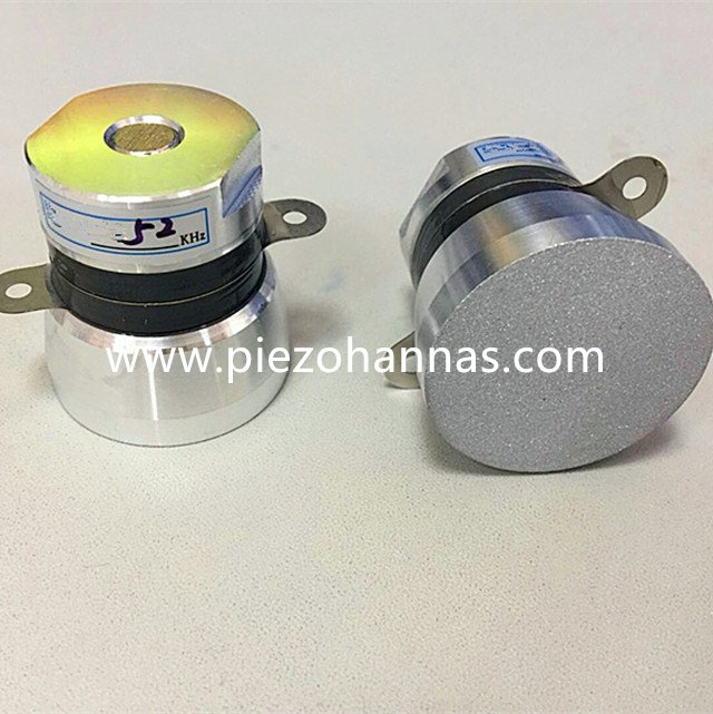 variable frequency 25khz ultrasonic cleaning transducer from China manufacturer Piezo Hannas