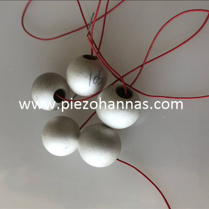 Krystaly sn&iacute;mače 500 kHz piezoelektrick&eacute;ho koule pro hydrofon 