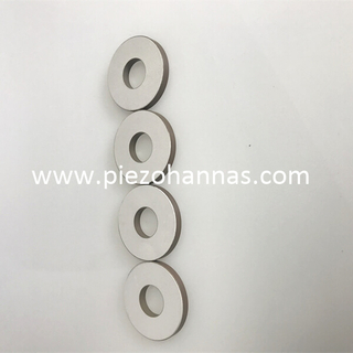 Cincin Keramik Piezo Bahan Pzt4 untuk Transduser Tonpils